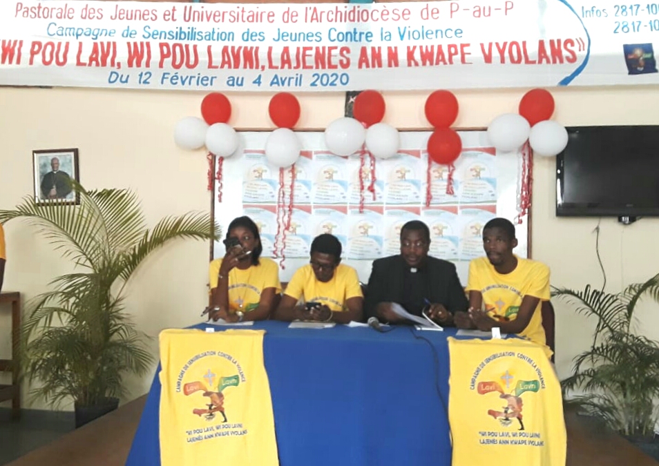 La Pastorale des jeunes et la Pastorale universitaire se joignent dans une campagne contre la violence en Haïti