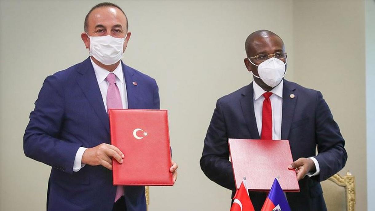 Haïti / Diplomatie : Visite du Ministre des Affaires Étrangères de la Turquie Mevlut Cavusoglu en Haïti.