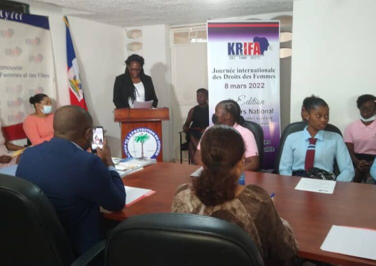 Haïti / Société / KRIFA :     Clôture de la 2e édition du concours national inter scolaire sur les droits des femmes