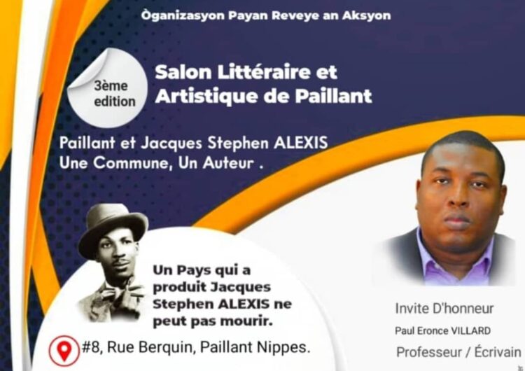 Le Salon Littéraire et Artistique de Paillant (SLA), une 3ème édition en hommage à Jacques Stephen ALEXIS.