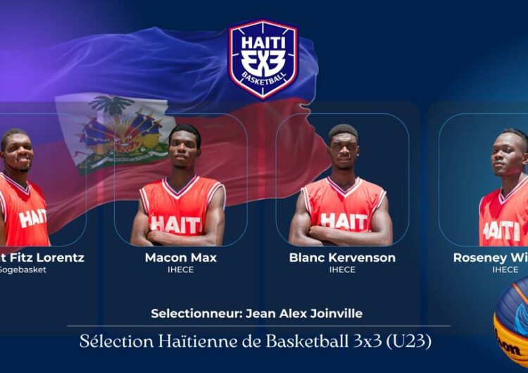 La liste définitive de la sélection masculine basketball 3×3 U-23 pour les Jeux d’Amérique Centrale et des Caraïbes
